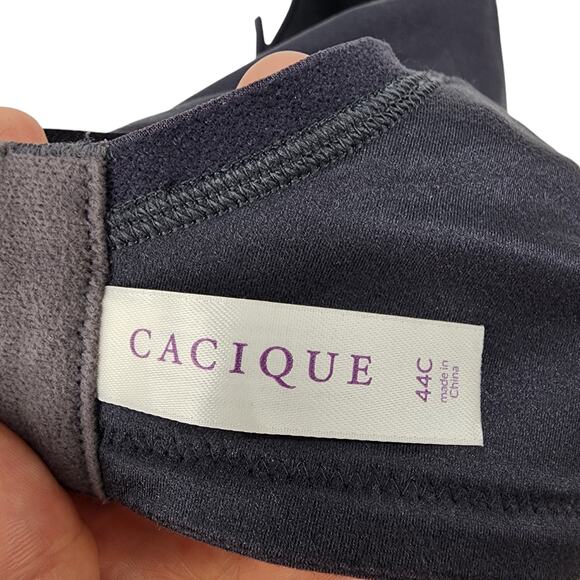 Cacique Blue Intuition Full Coverage Memory Foam Underwire Bra Size 44C - Picture 3 of 5